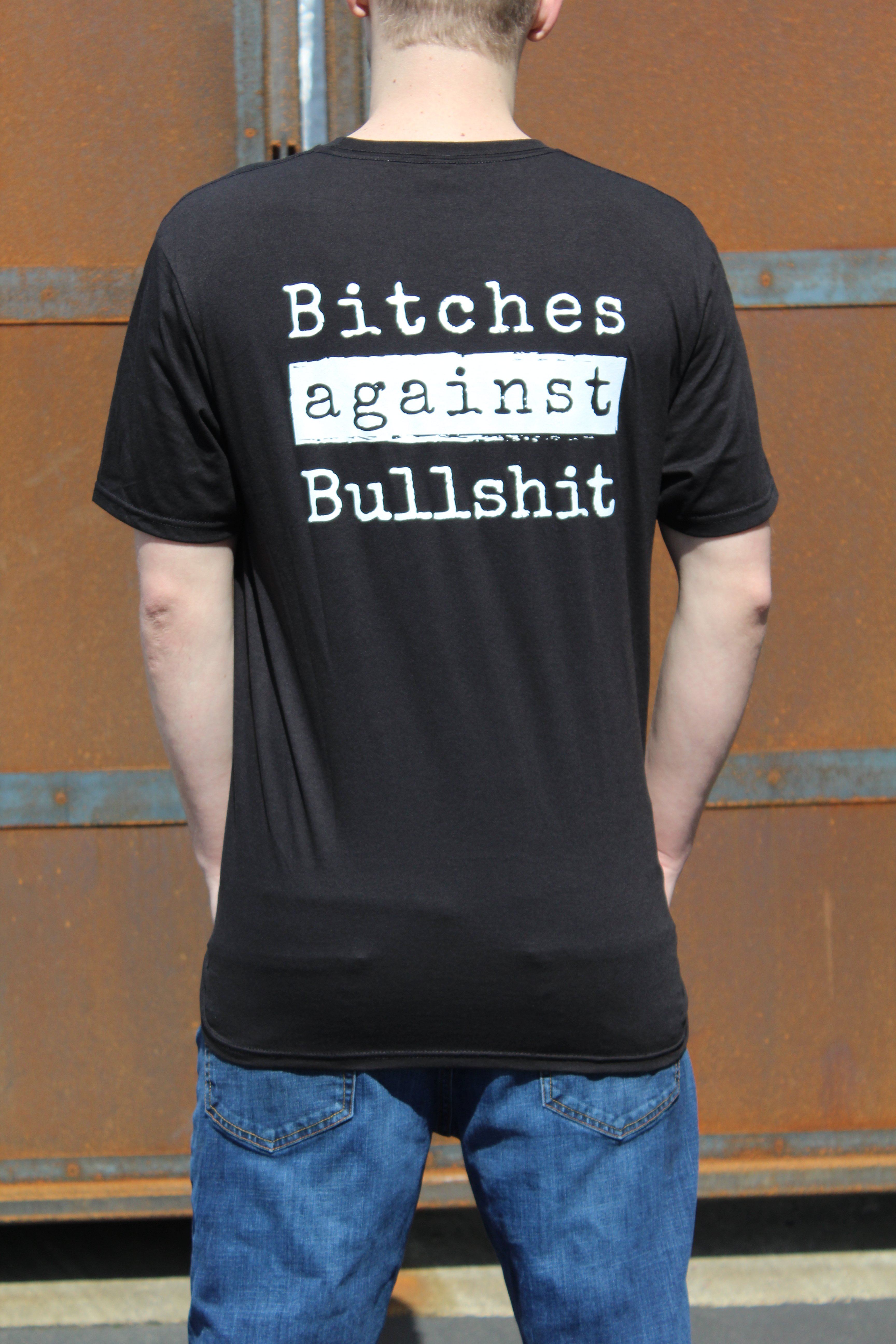 Bitches Against Bullshit Malicious Crew Neck T-Shirt - Black Frost - Malicious Women Co. - Apparel